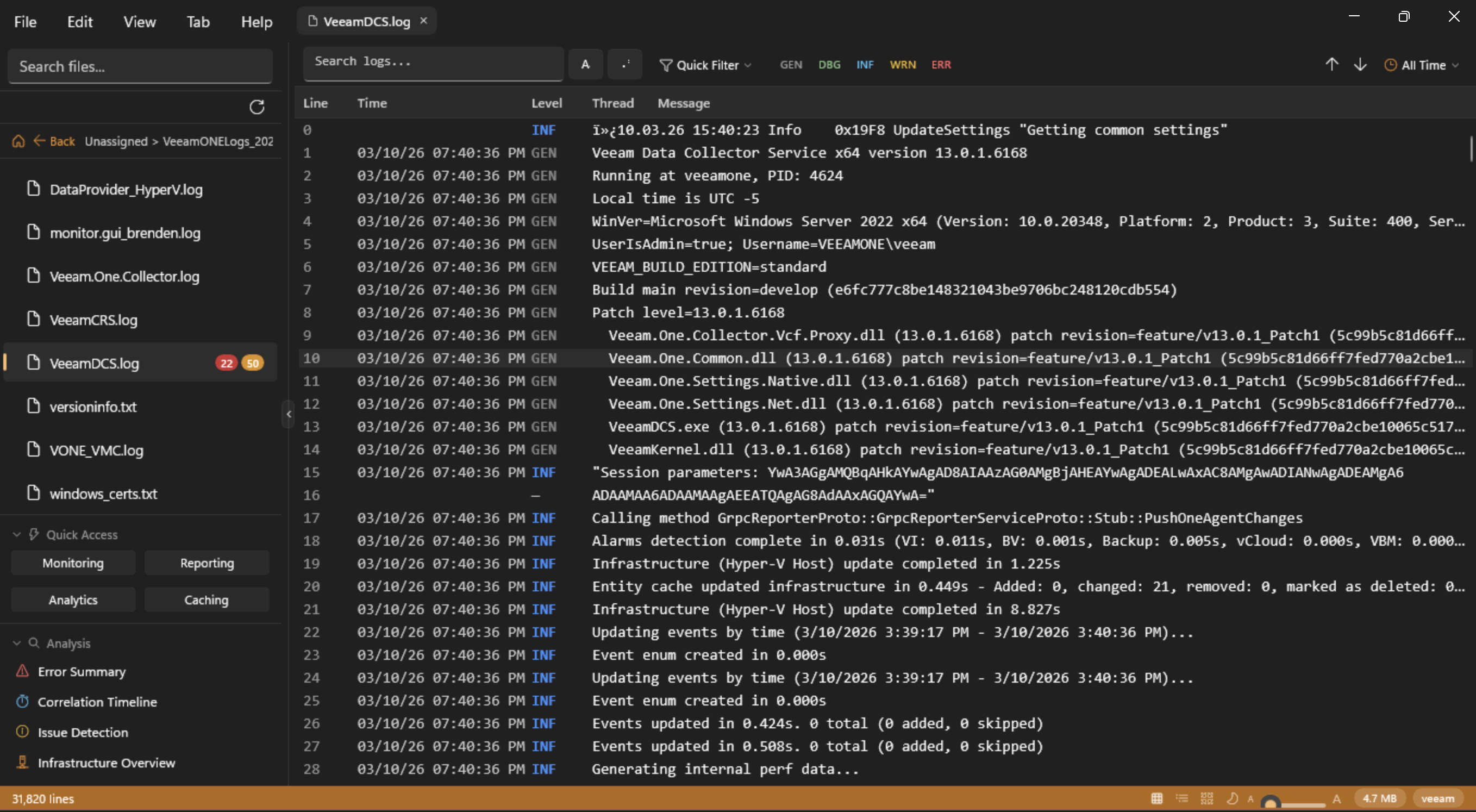 LogBuddy on Windows